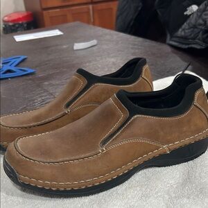 REDWINGS brown leather shoes.